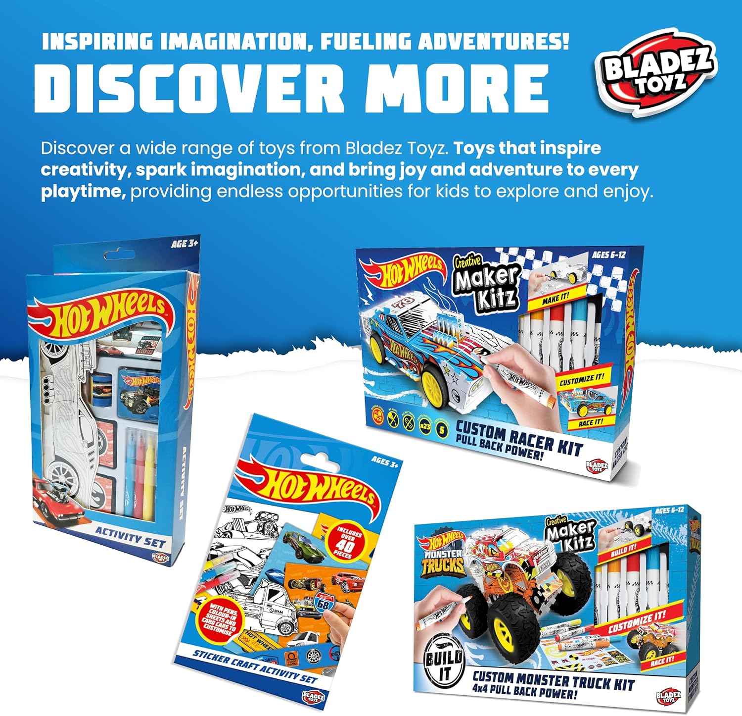 Hot Wheels Toyz Make Your Own Monster Truck 6-12 Years