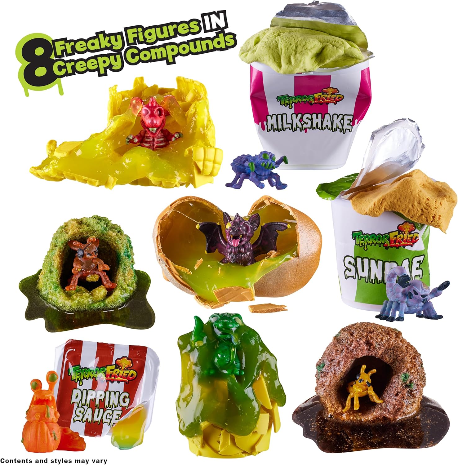 Terror Fried Gross Bucket, When Fast Food Goes Bad, Gross Collectables With Slime