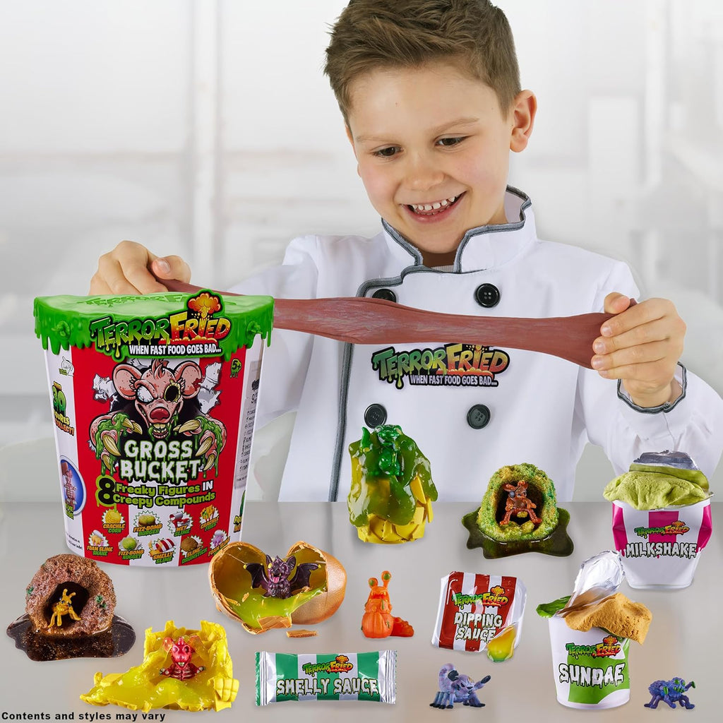 Terror Fried Gross Bucket, When Fast Food Goes Bad, Gross Collectables With Slime