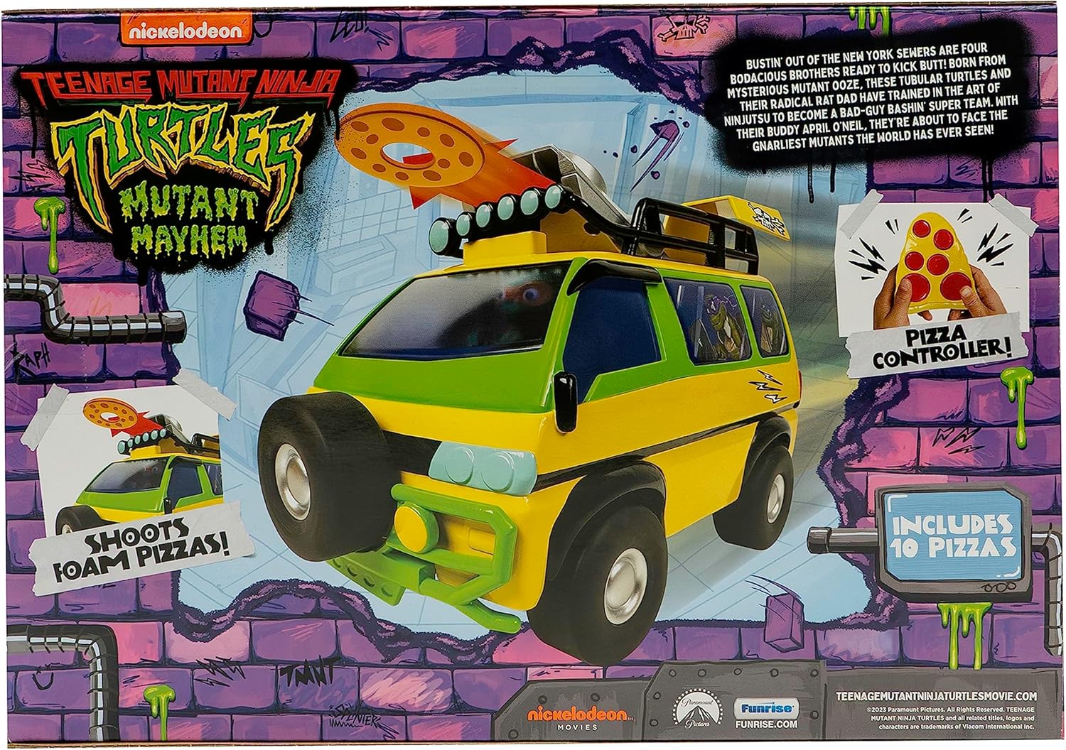 Teenage Mutant Ninja Turtles Pizza Blaster RC Vehicle 5+