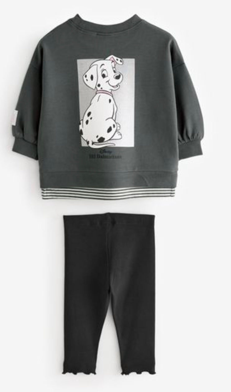 NEXT Disney Charcoal Grey 101 Dalmations Set Size 5-6 Years