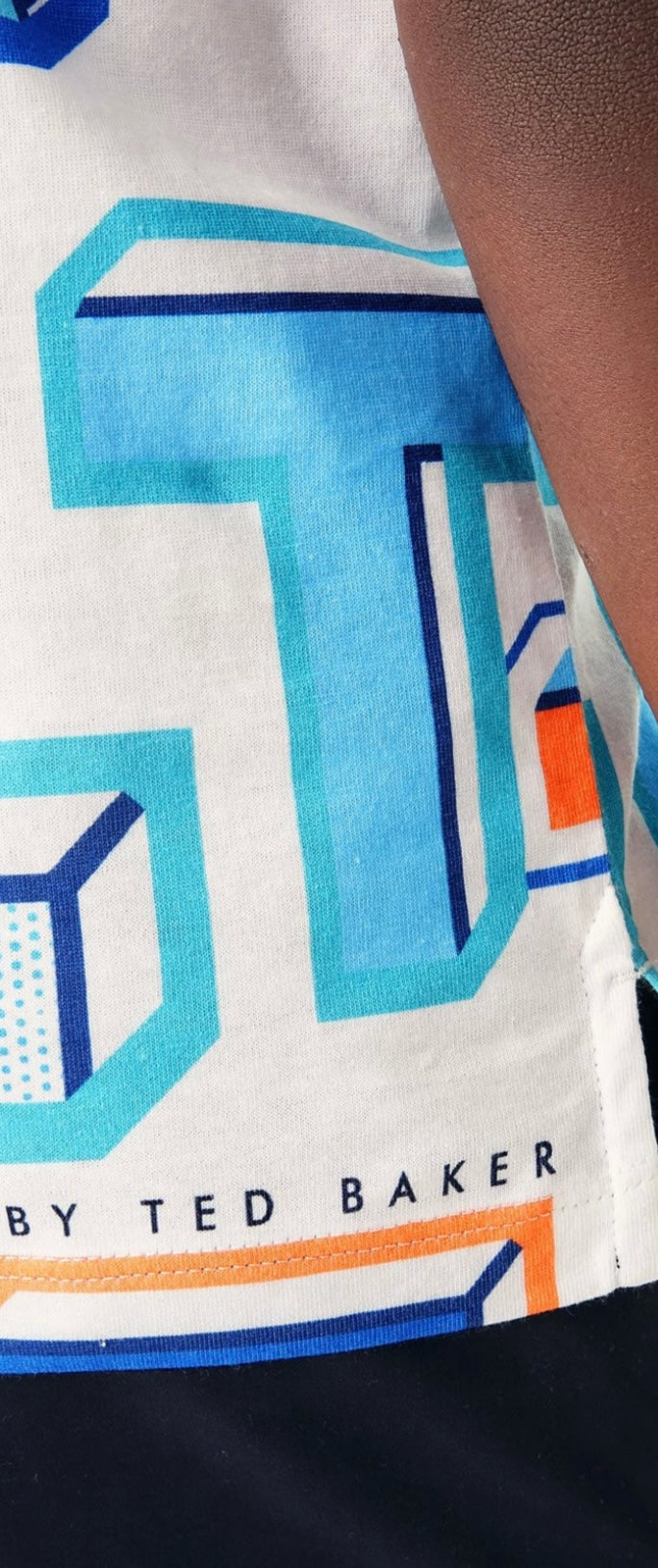 NEXT Ted Baker White Graphic T T-Shirt Size 3-4 Years
