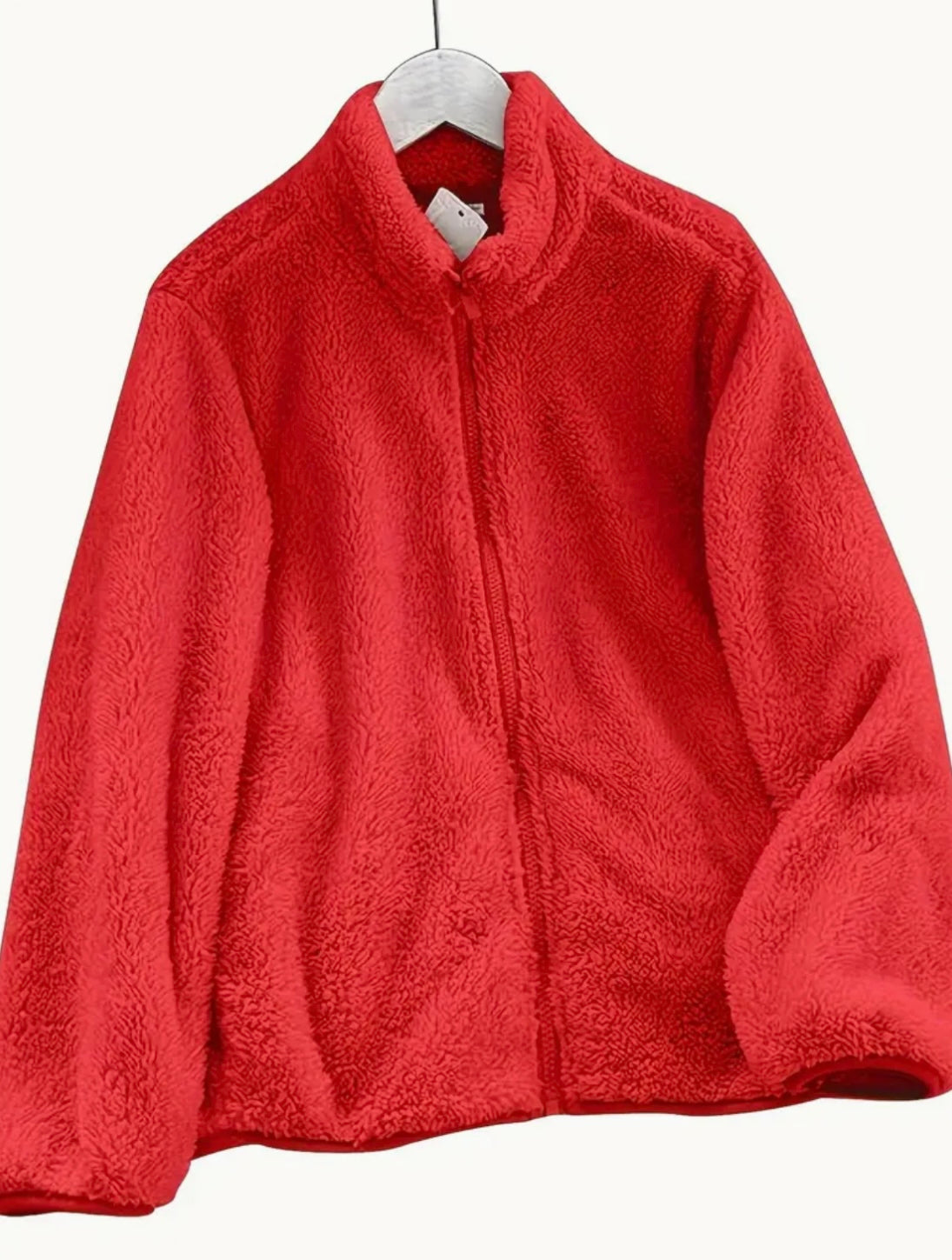 Cozy Polyester Women's Fleece Pullover Jacket Size L (12/14)