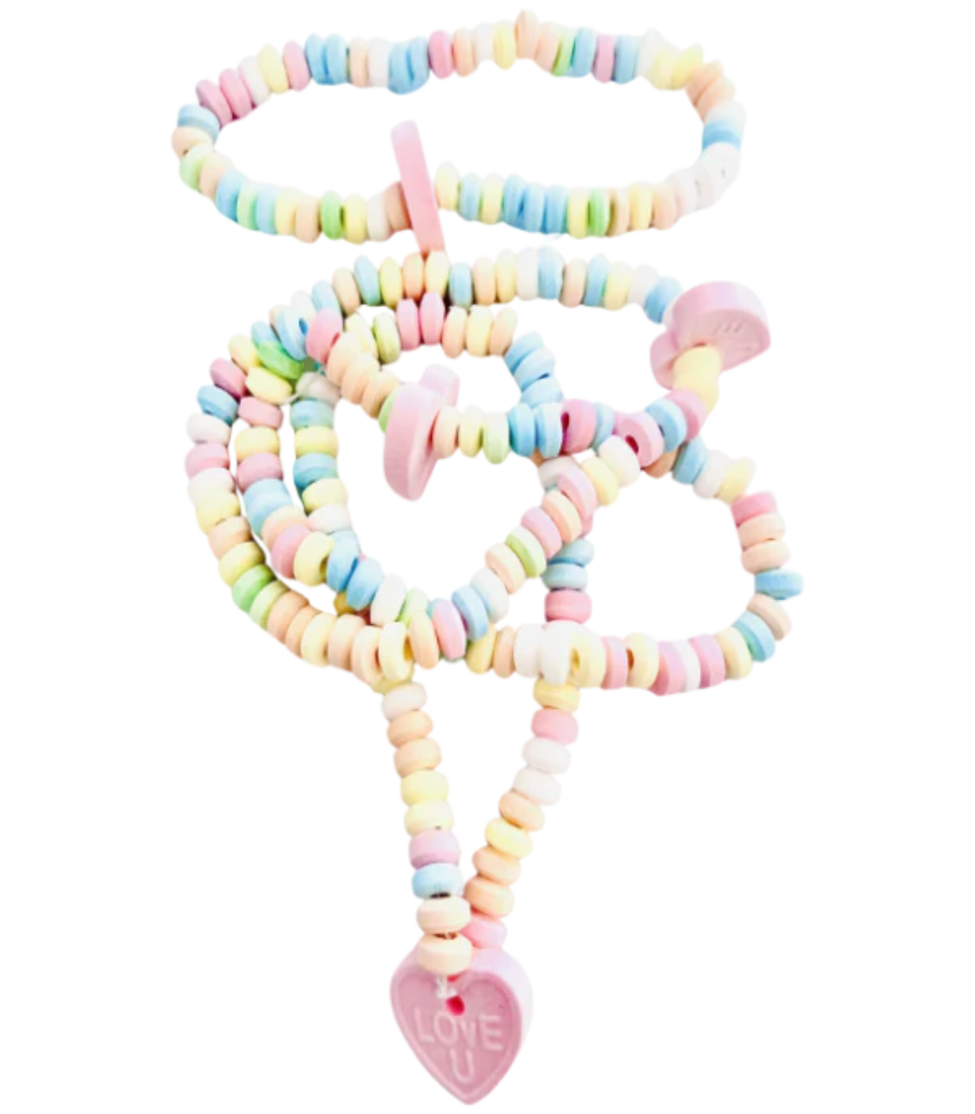 Retro Beaded Candy Necklace