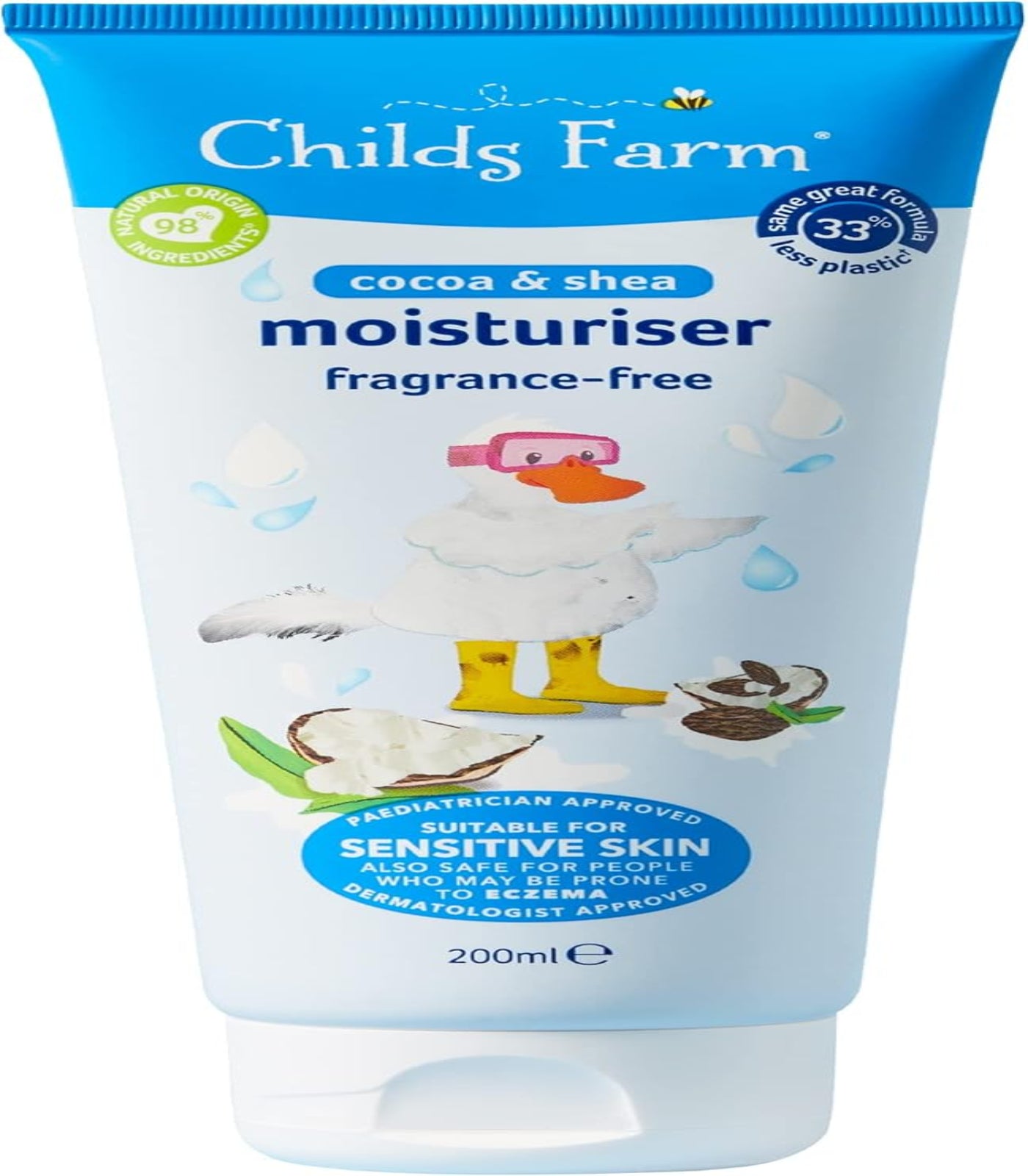 Childs Farm Cocoa & Shea Fragrance Free Moisturiser 200ml