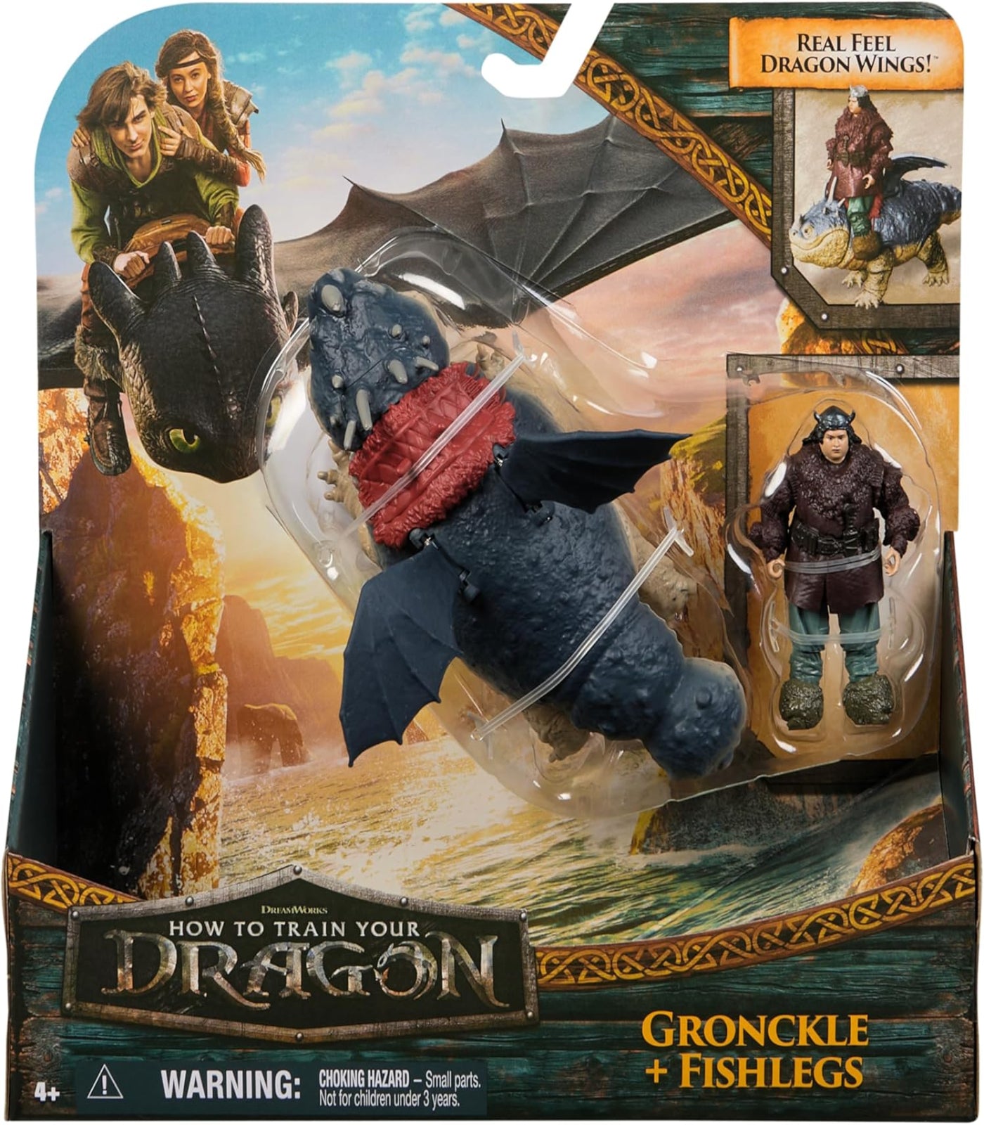Dreamworks Dragons, How to Train Your Dragon, Gronckle & Fishlegs 4+