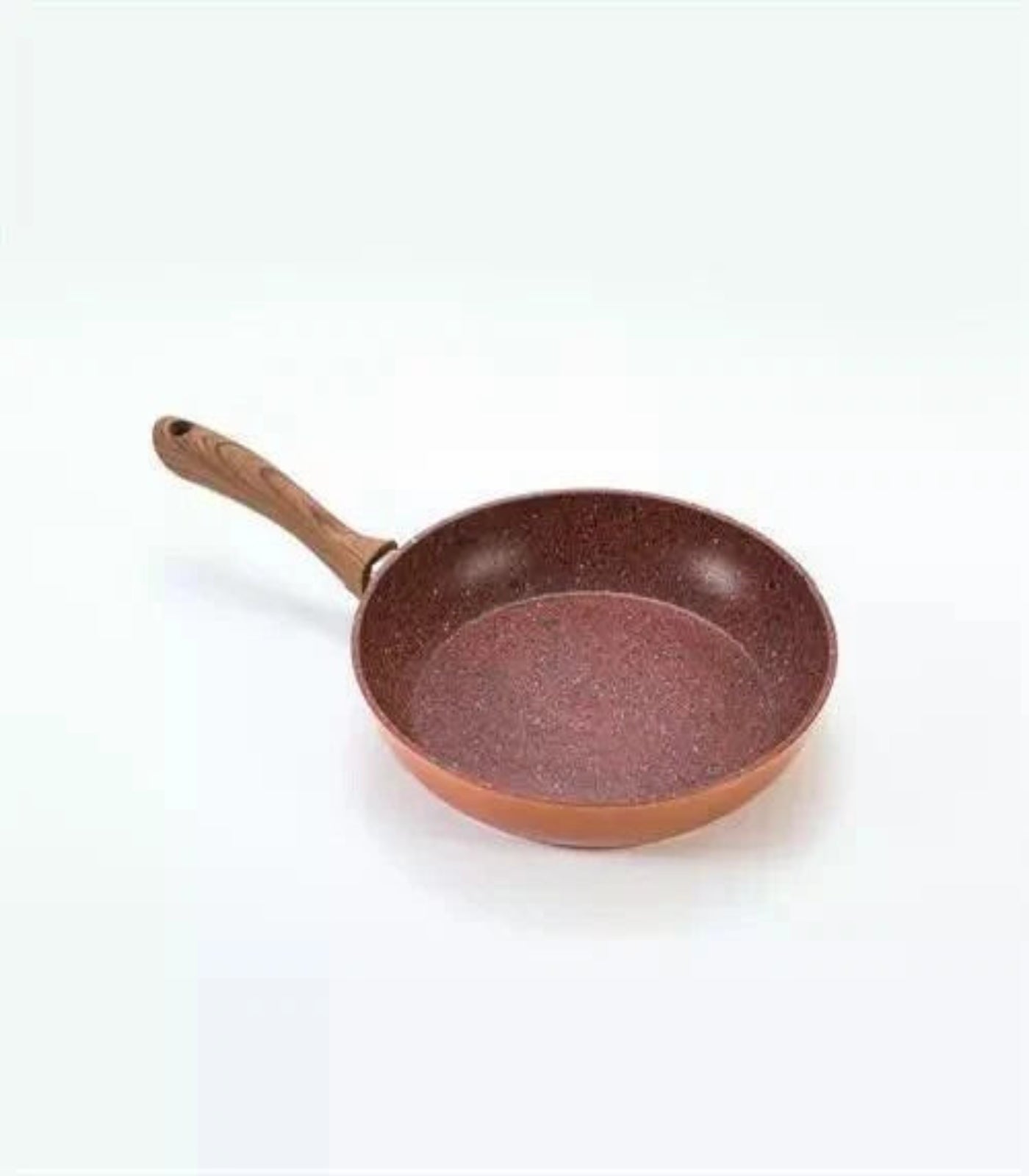 Copper Stone Pans Non-Stick & Hard Wearing with Wood Effect Handle 20cm