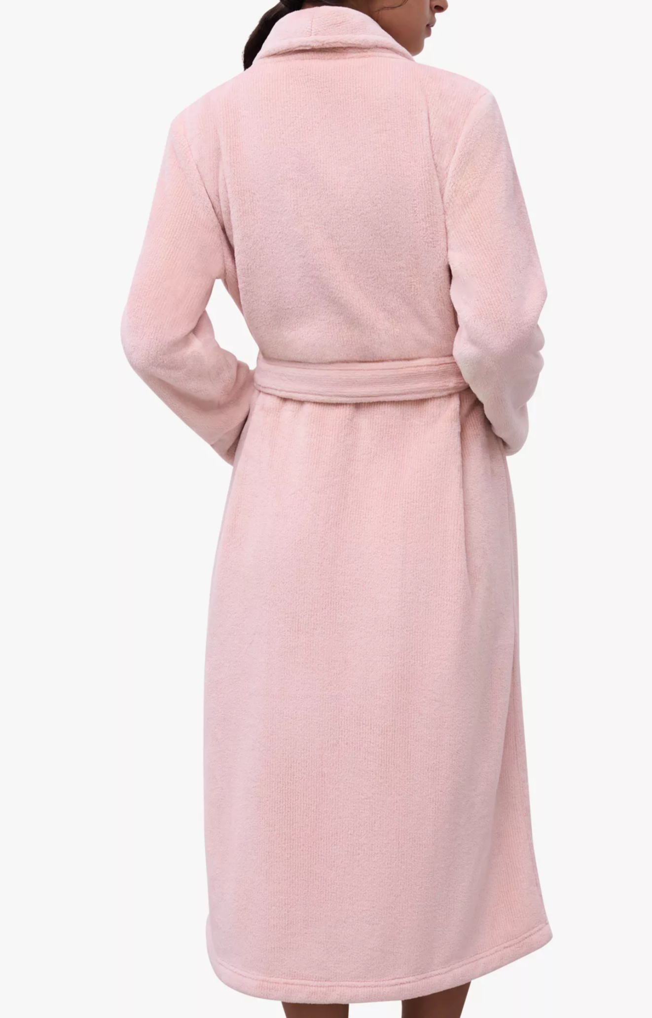 Teddy Soft Feel Dressing Gown, Authenic Pink Size L
