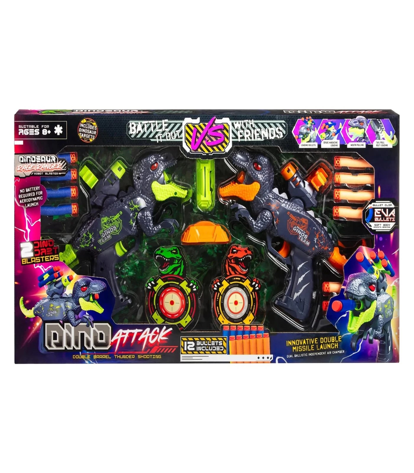 Dino Attack Dinosaur Rage Ranger Gun Set