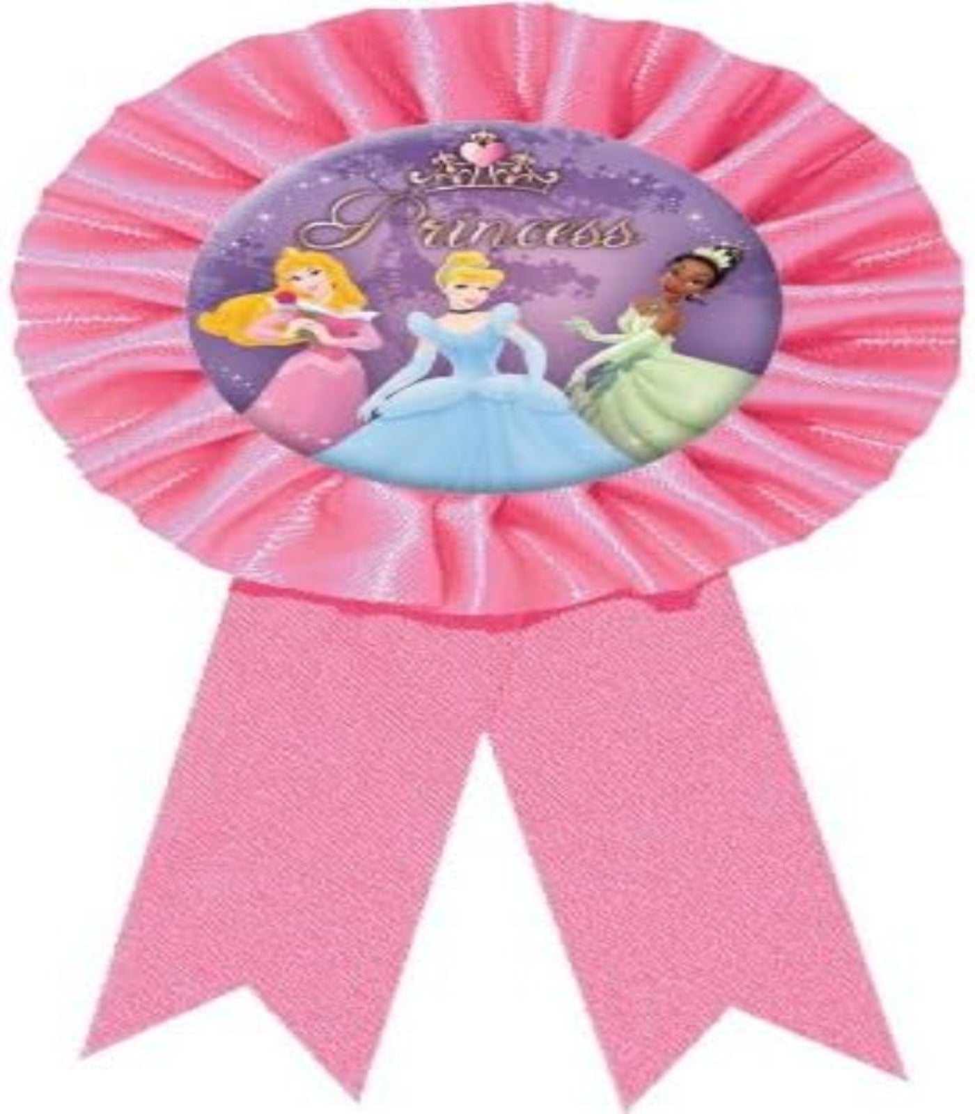 Disney Princess Girls Pink Ribbon Rosette