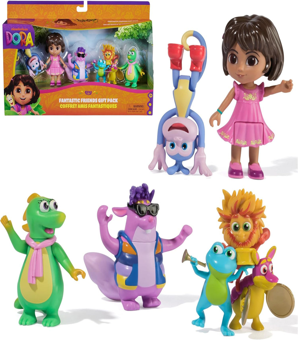 Dora, Fantastic Friends Gift Pack with Dora, Boots, Tico, Isa, and the Fiesta Trio 3+