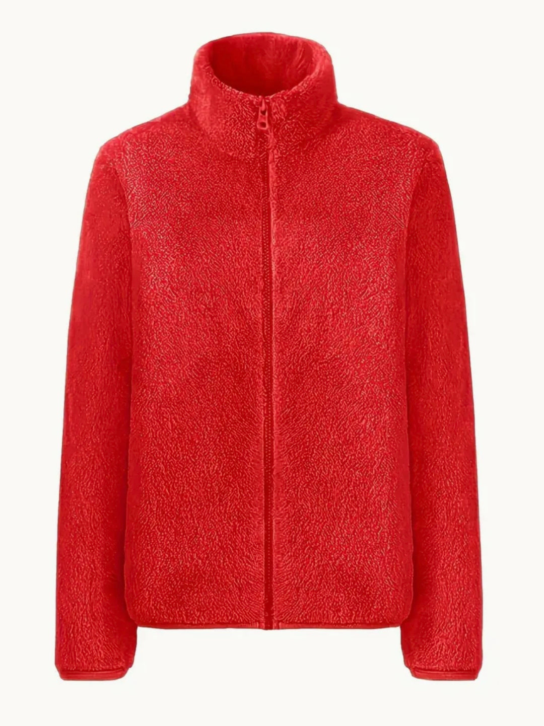 Cozy Polyester Women's Fleece Pullover Jacket Size L (12/14)