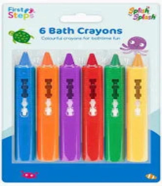 First Steps Bath Crayons 6 Pack