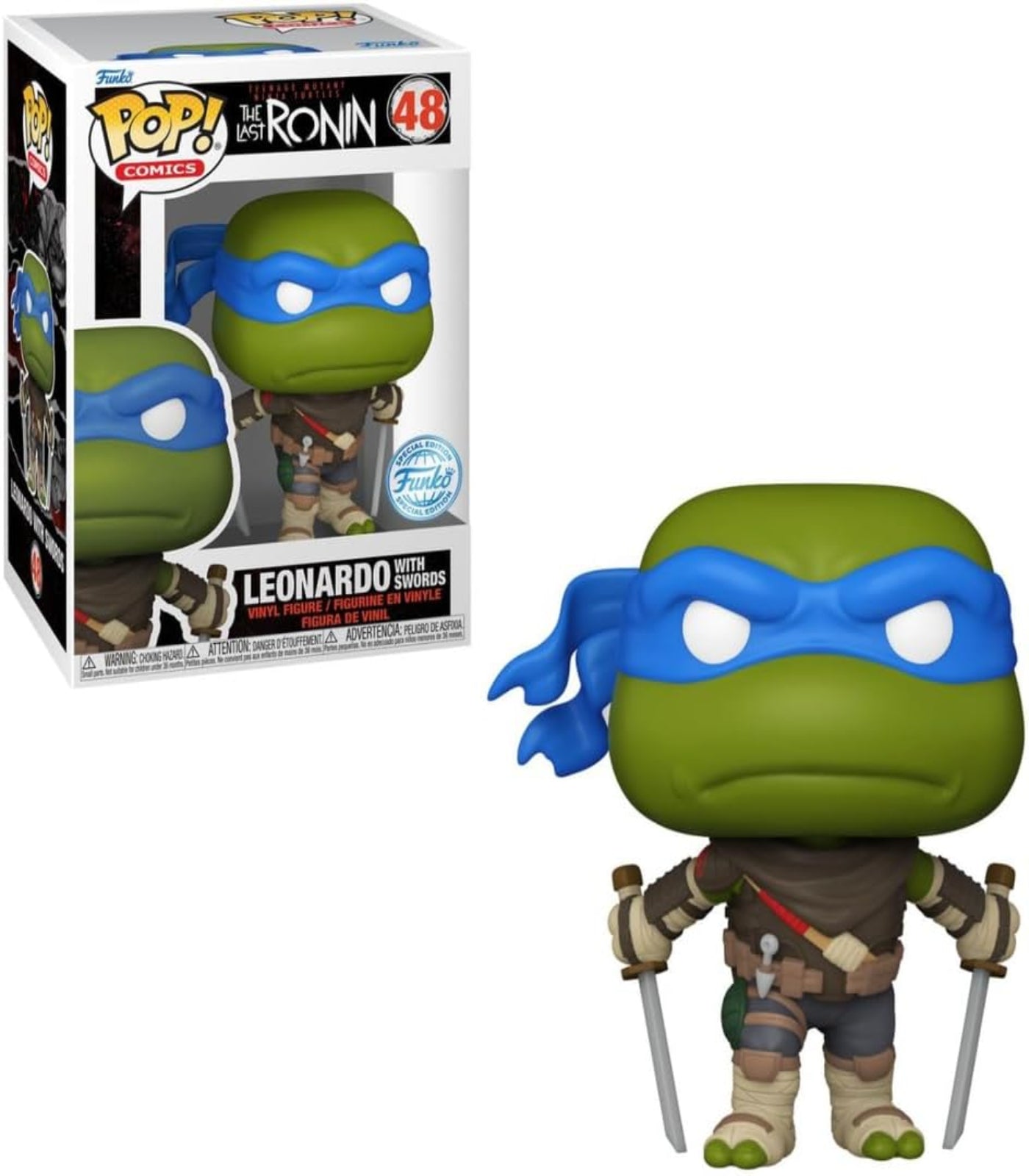 Funko Pop! Leonardo figure from Teenage Mutant Ninja Turtles with packaging