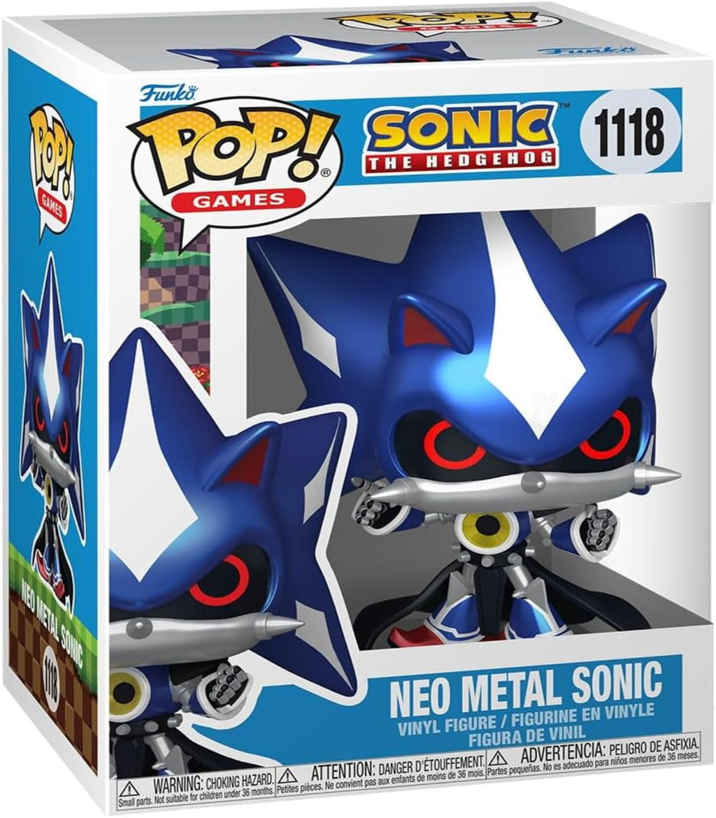 Funko Pop! Games: Sonic - Neo Metal Sonic - Metallic - Sonic the Hedgehog - Collectable Vinyl Figure