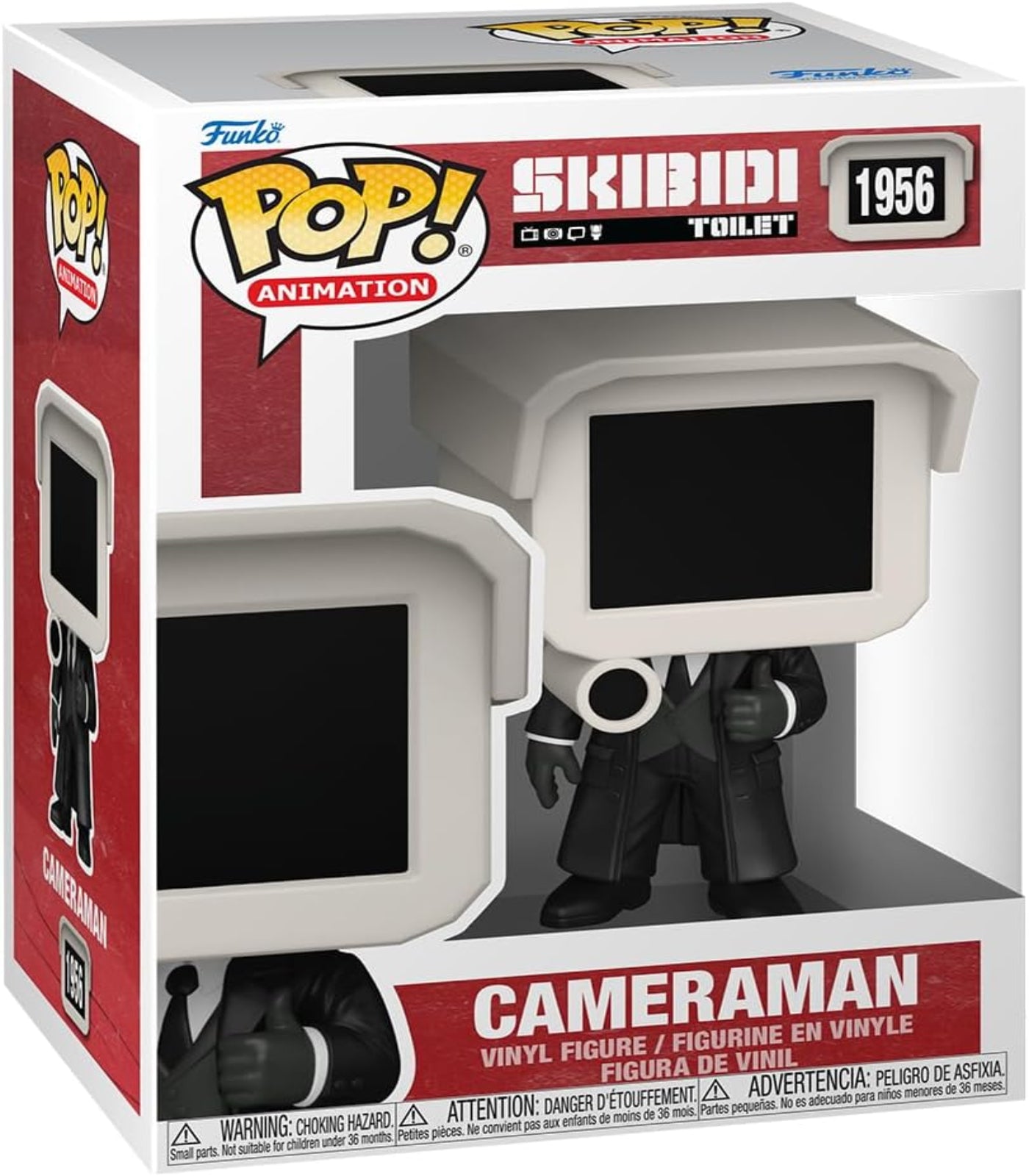 Funko Pop! Animation figure of a cameraman in packaging