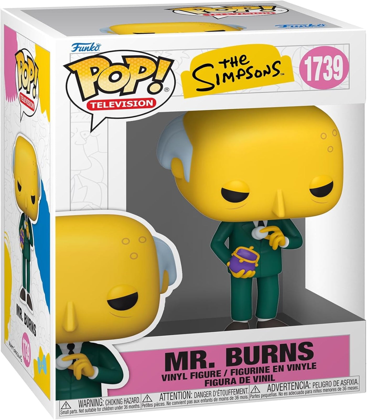 Funko Pop! vinyl figure packaging of Mr. Burns from The Simpsons