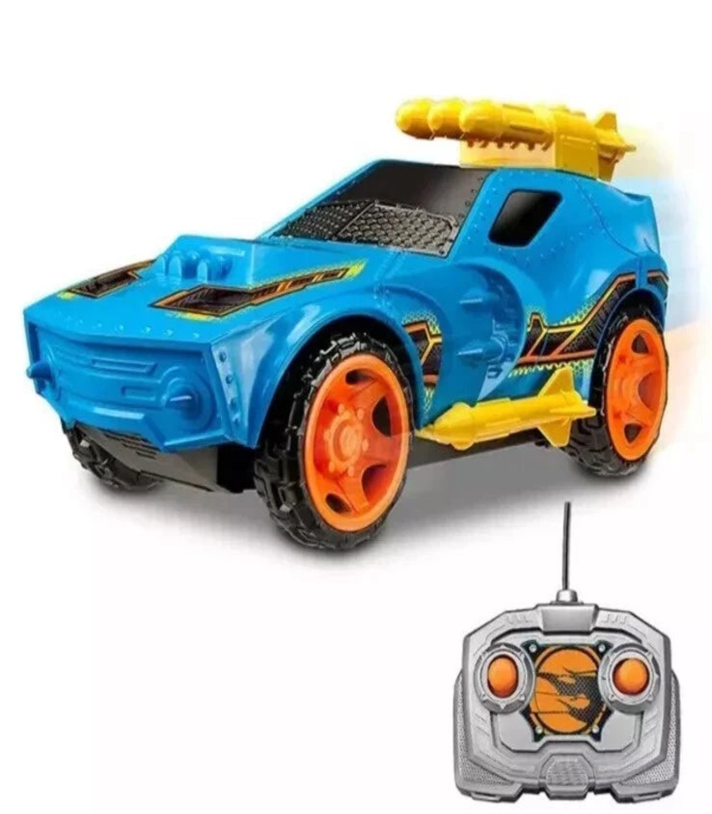 Hot Wheels Nikko RC Master Blaster Sting Rod II Missiles Blue Remote Control Car 6+