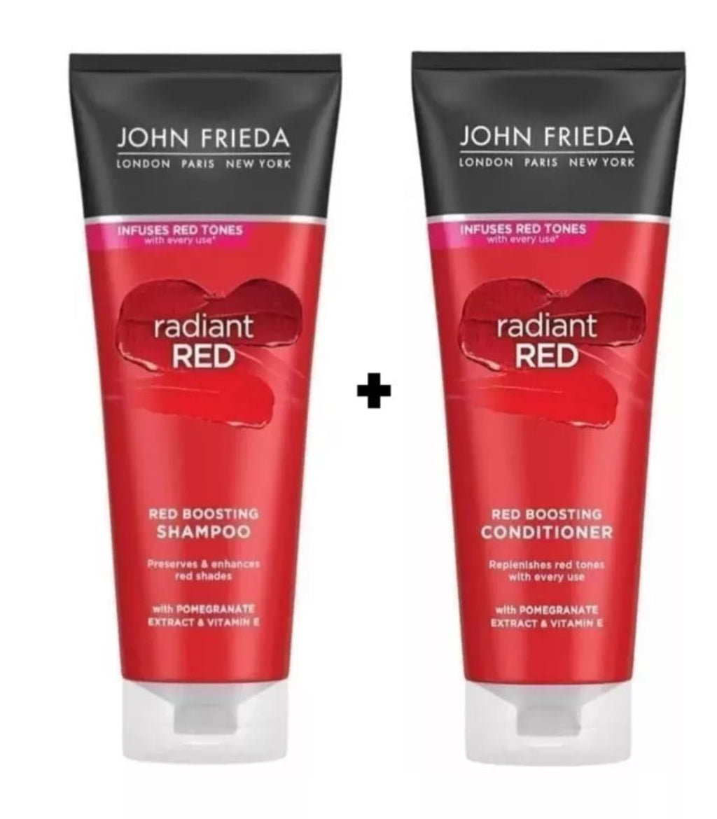 John Frieda Radiant Red Boosting Shampoo, Red Boosting Conditioner 250ml