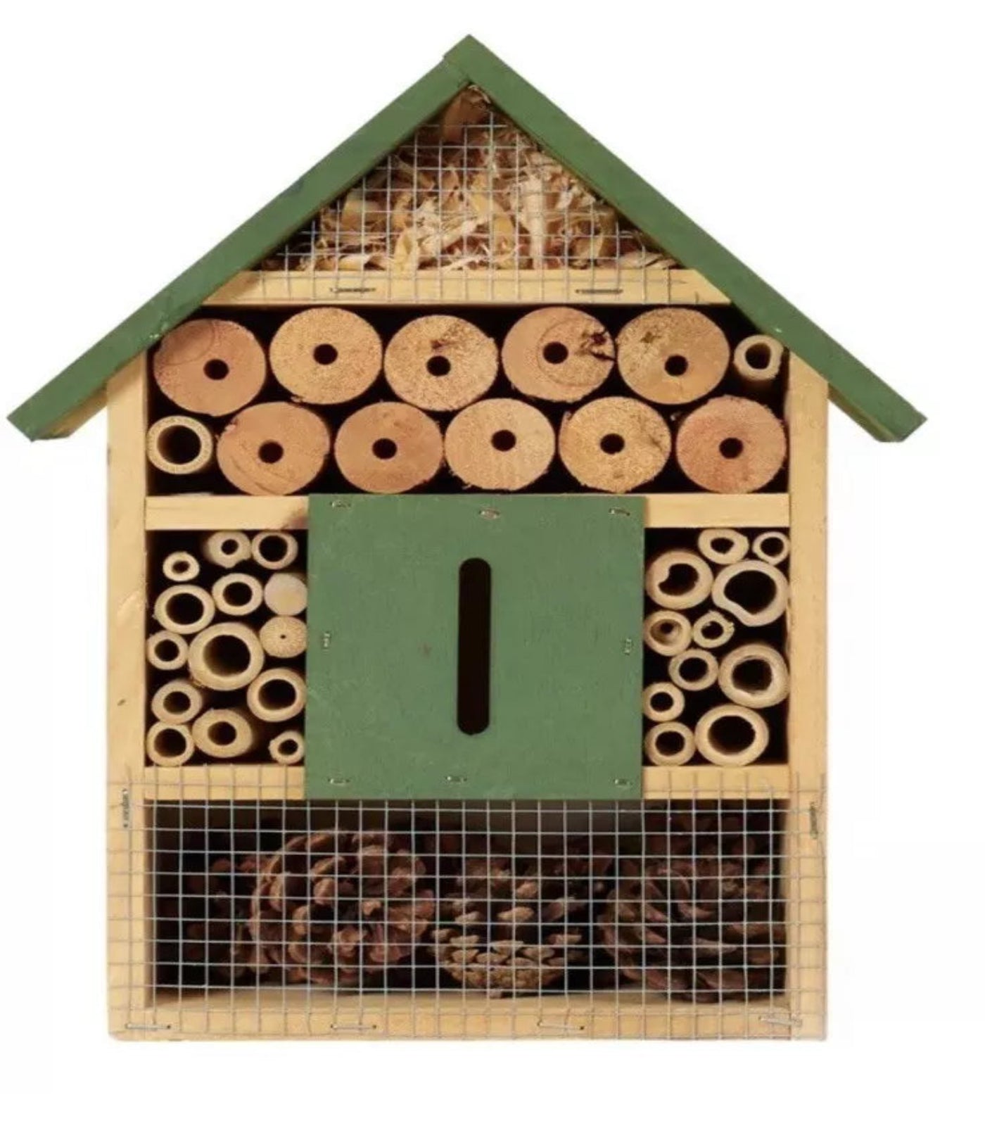 Medium Wood Insect/Bug House/Hotel Green Roof Wall Mounted Natural Habitat