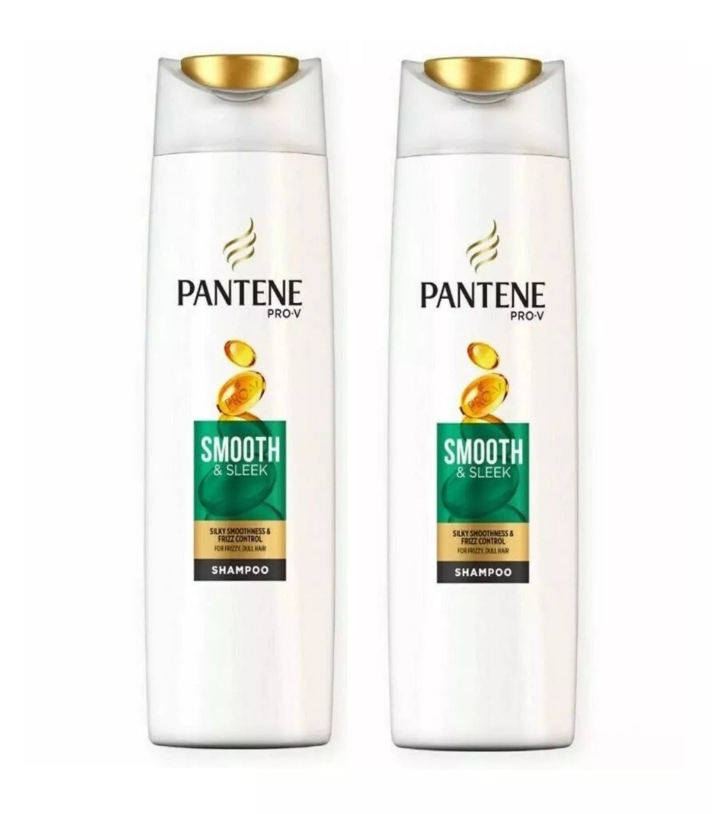Pantene Shampoo Smooth & Sleek Anti-Frizz 700ml (2 Pack)