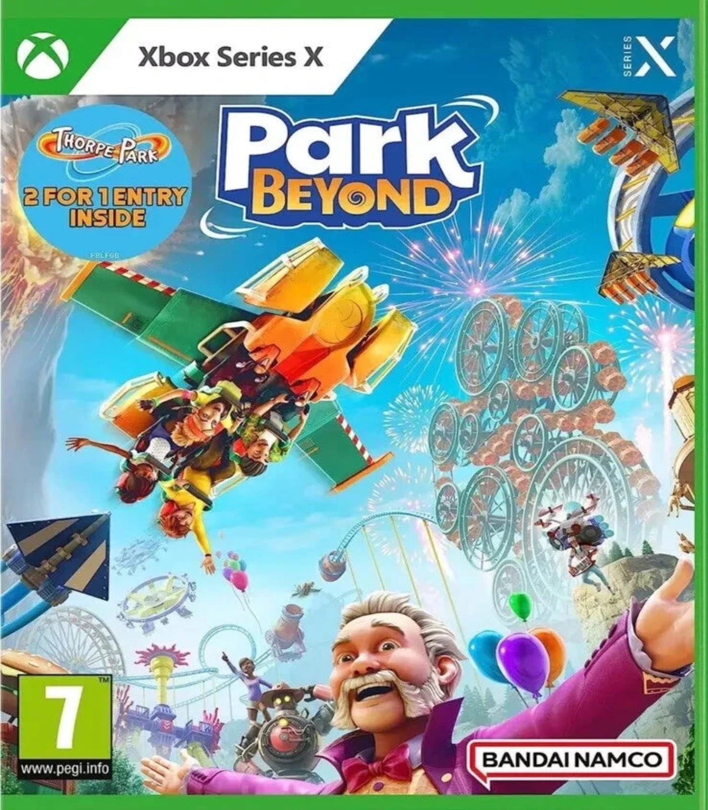 Game cover for 'Park Beyond' on Xbox Series X with colorful graphics and characters.