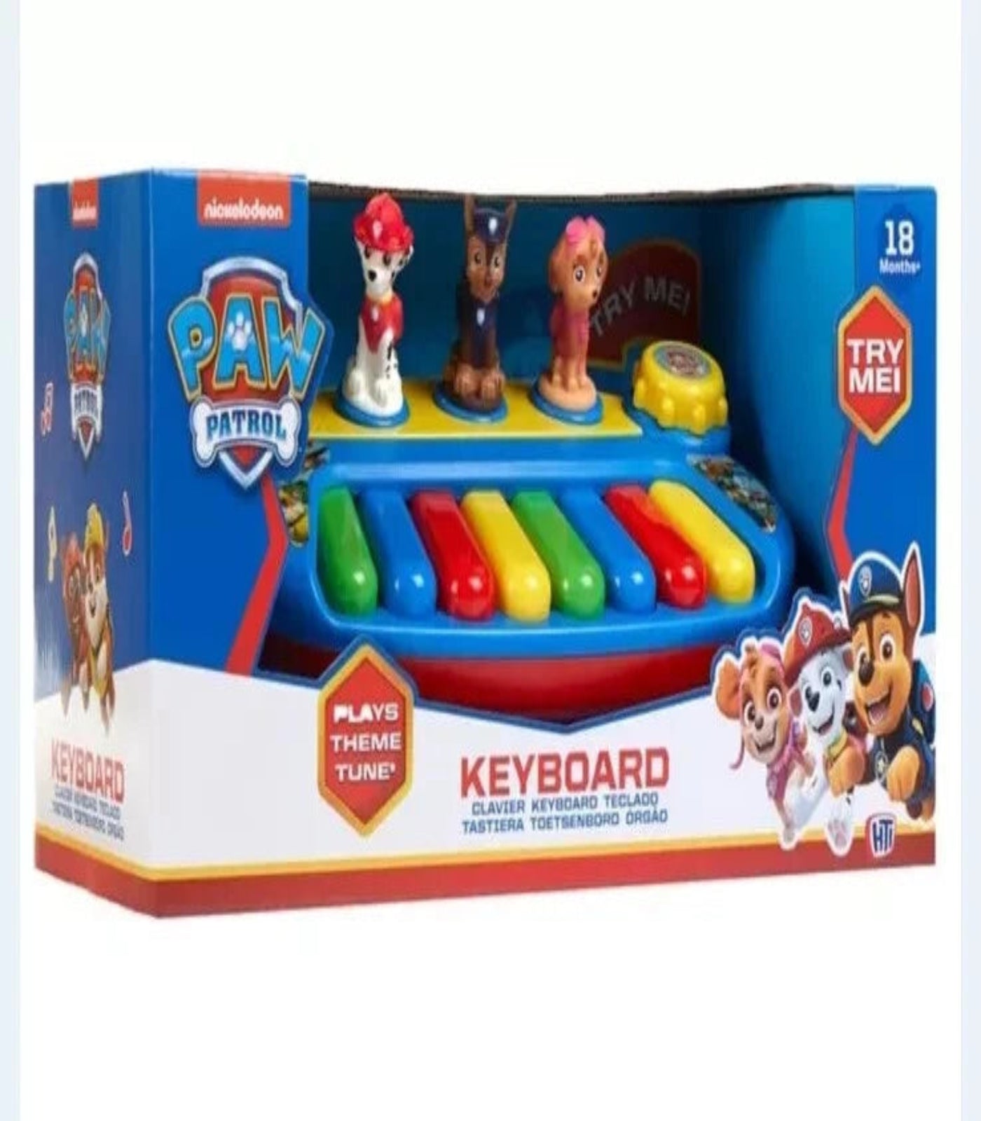 Paw Patrol keyboard toy in packaging on a white background