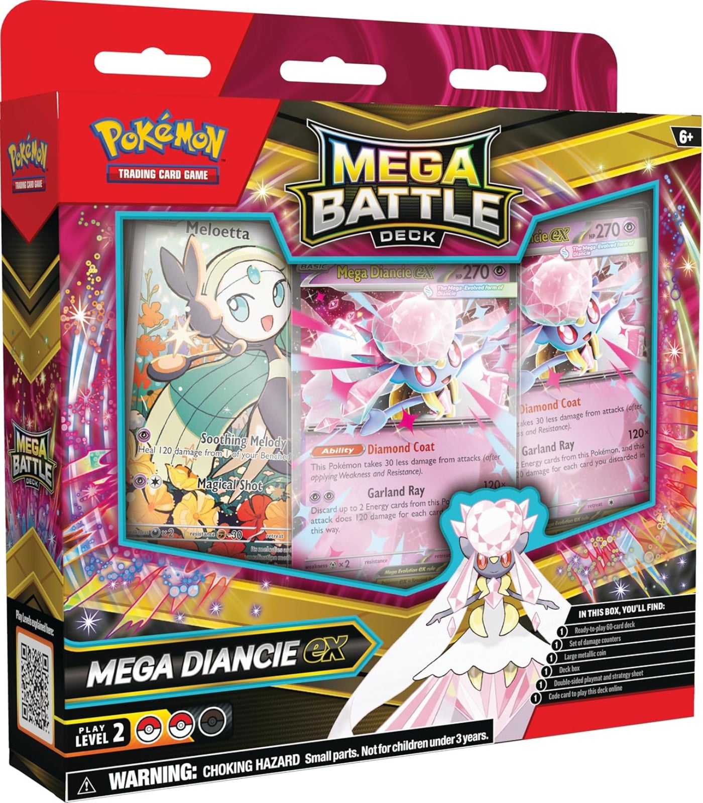Pokémon Mega Battle Deck packaging with character images and text.