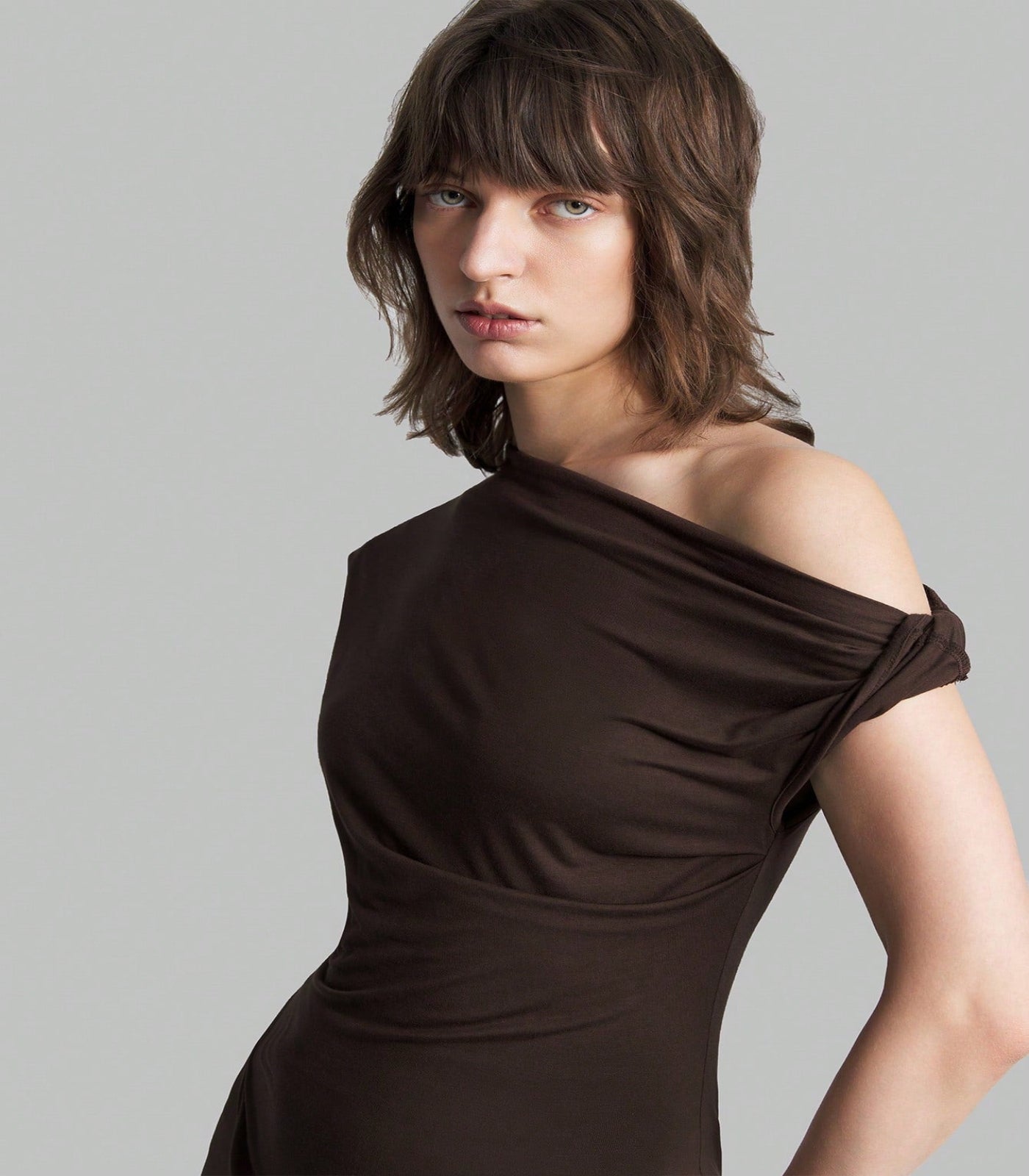 SHEIN Asymmetric Pleated Blouse Size 12/14 (L)
