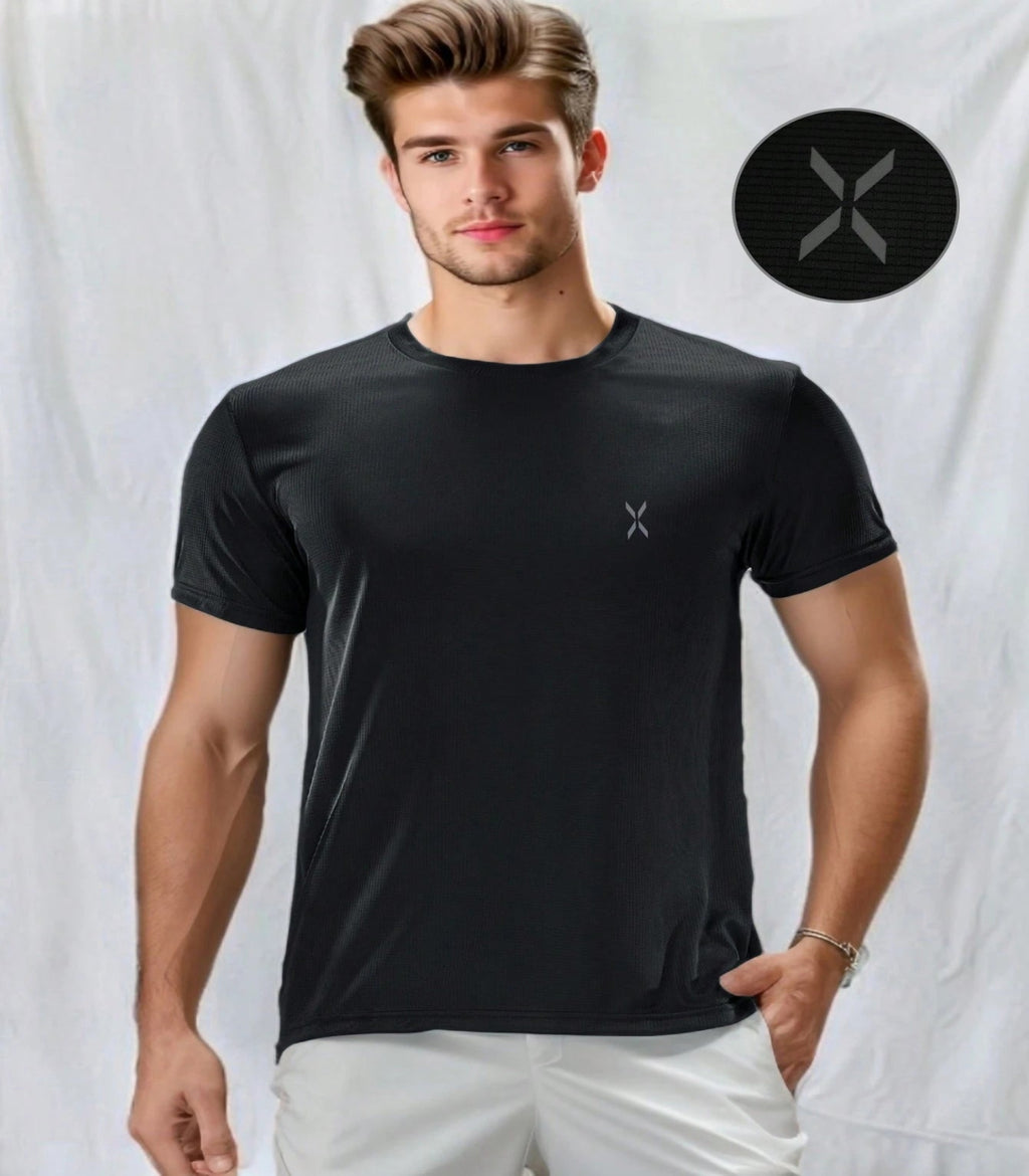 SHEIN Men's Fitness Sports Clothing Running Casual Slim Fit Gym T-Shirt Size XL