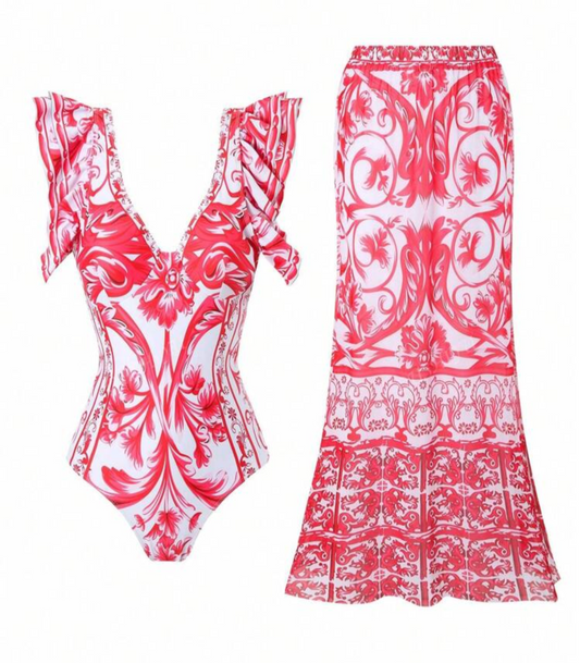 SHEIN One Piece Bikini & Skirt Size L