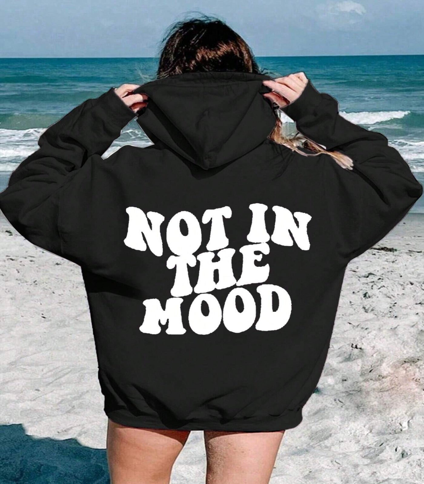 SHEIN Teen Girl Casual Letter Printed Hoodie Sweatshirt Size 14 Years