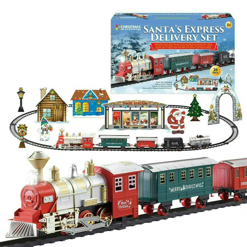 Santa's Express 26 Piece Train Delivery Set 3+