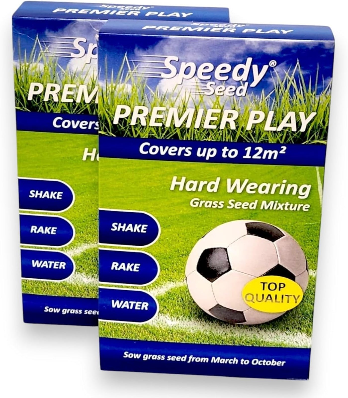 Speedy Seed Premier Play Hard Wearing Grass Seed 200g (2 Pack)