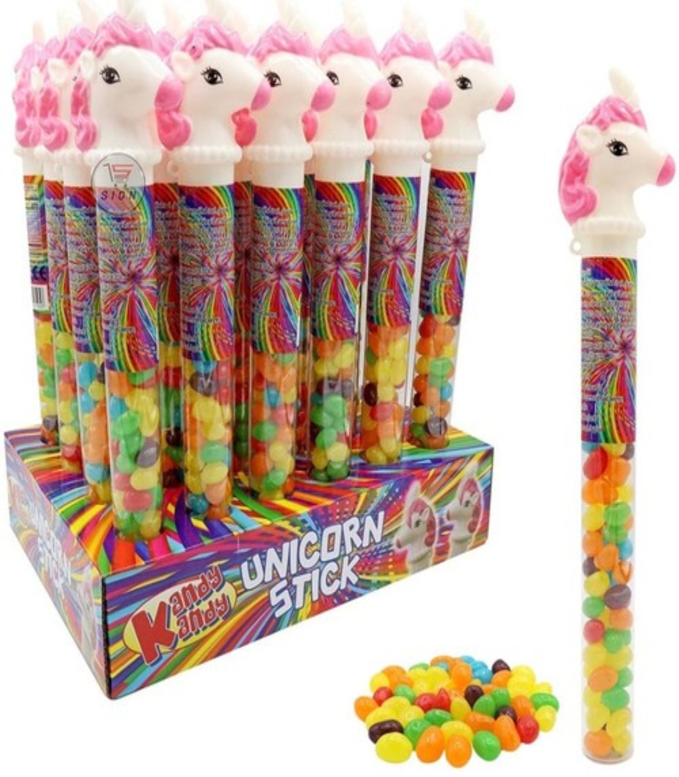 Unicorn Jelly Bean Tubes 55g