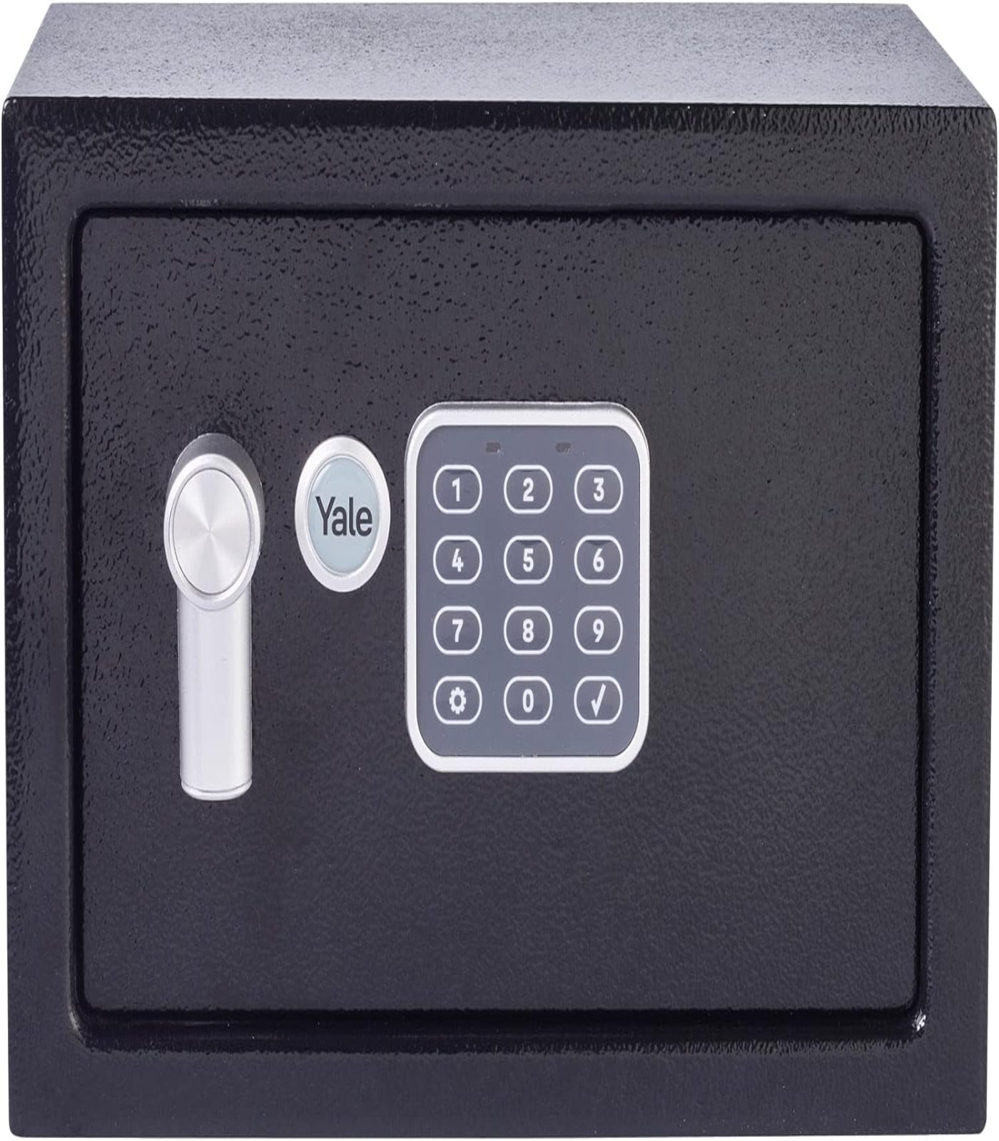 Yale Small Value Safe, Digital Keypad, LED Light Indicators, Steel Locking Bolts, Emergency Override Key