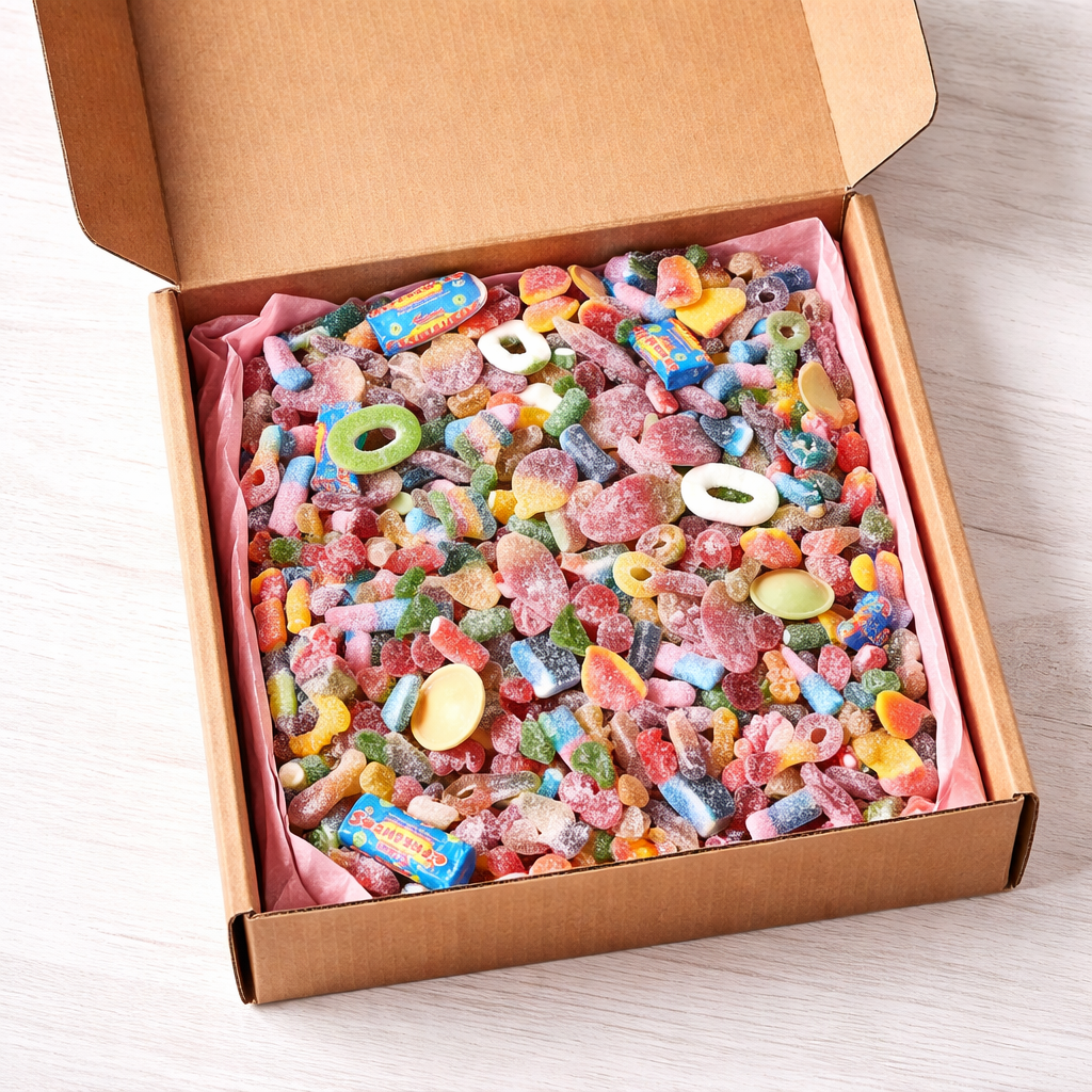 Fizzy Pick n Mix Sweets | Sour Candy Mix | Sweet Box, Bag or Jar | Party Bag Fillers | Gift Hamper Treats | Pick and Mix UK
