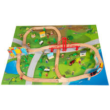 Squirrel Play 80 Piece Wooden Train Set