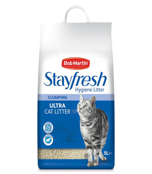 x2 Stayfresh Clumping Ultra Cat Litter 5L