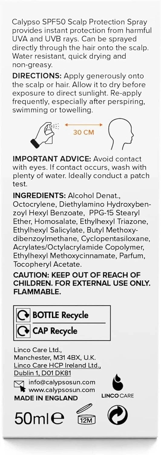 Calypso Scalp Protection Spray SPF50