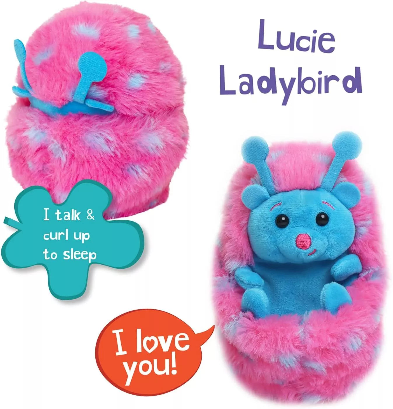 Curlimals Lucie Ladybird Interactive Soft Toy