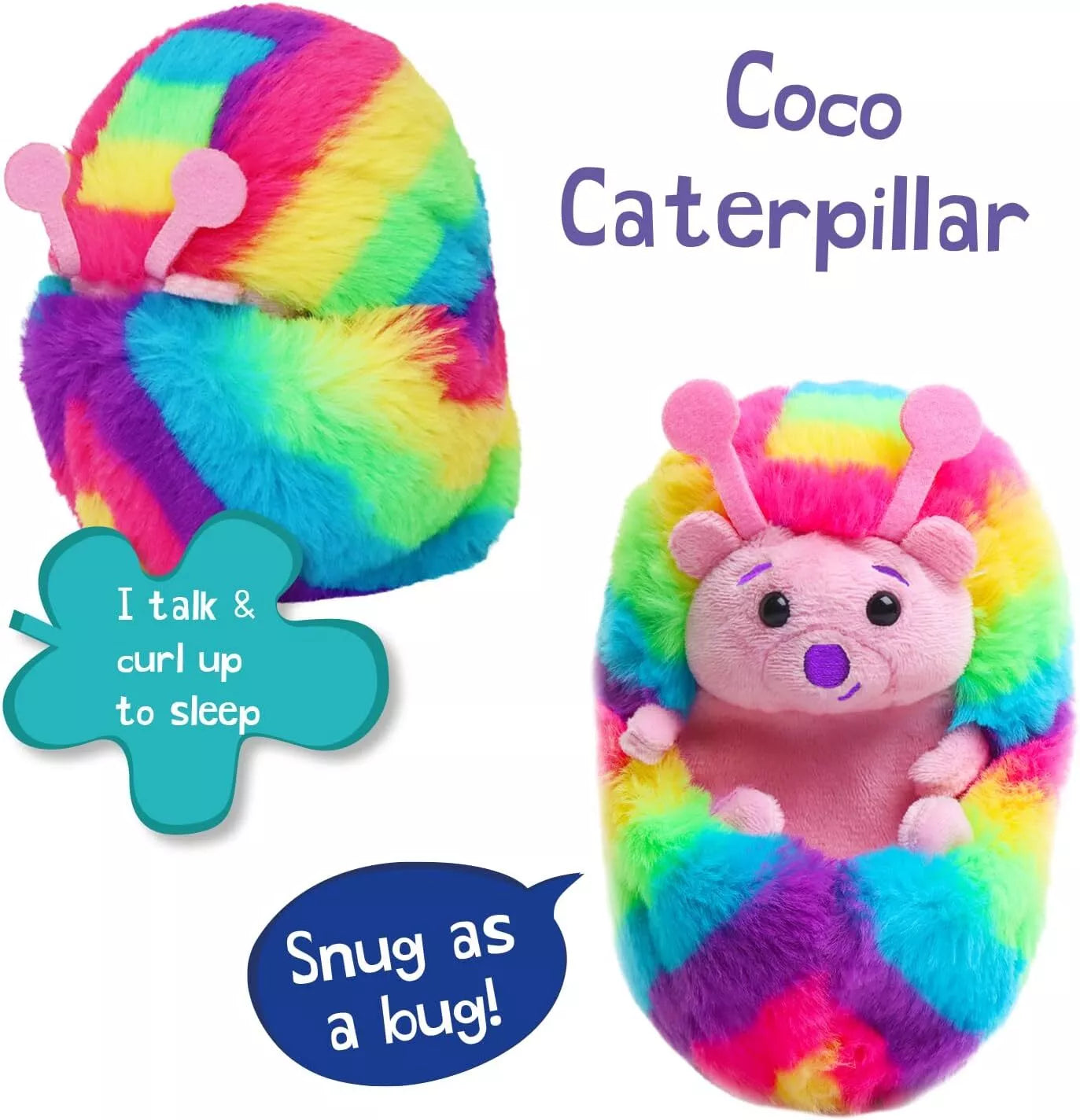 Curlimals Coco Caterpillar Interactive Soft Toy