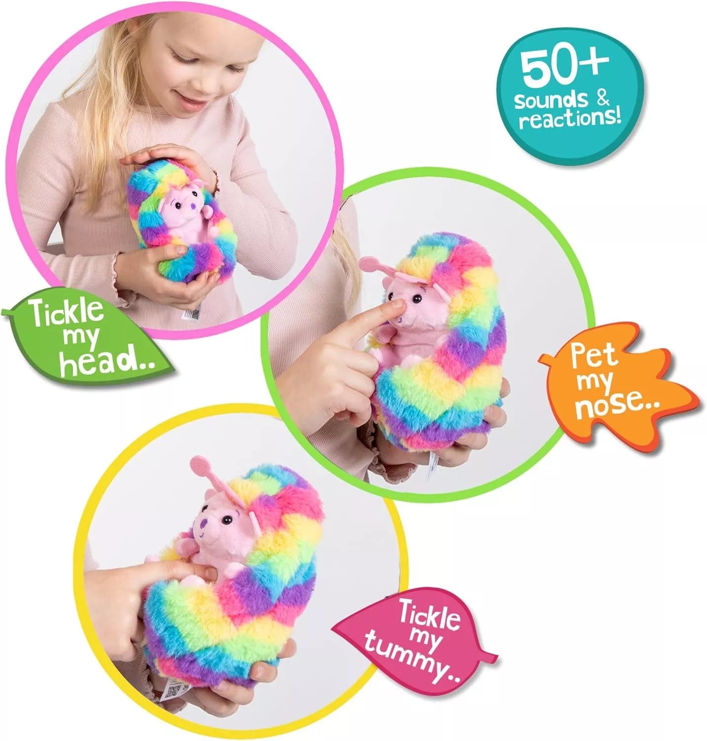 Curlimals Coco Caterpillar Interactive Soft Toy