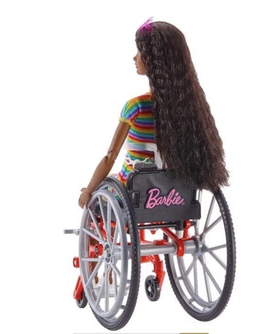 Barbie Doll Wheelchair Doll Brunette Barbie Fashionista