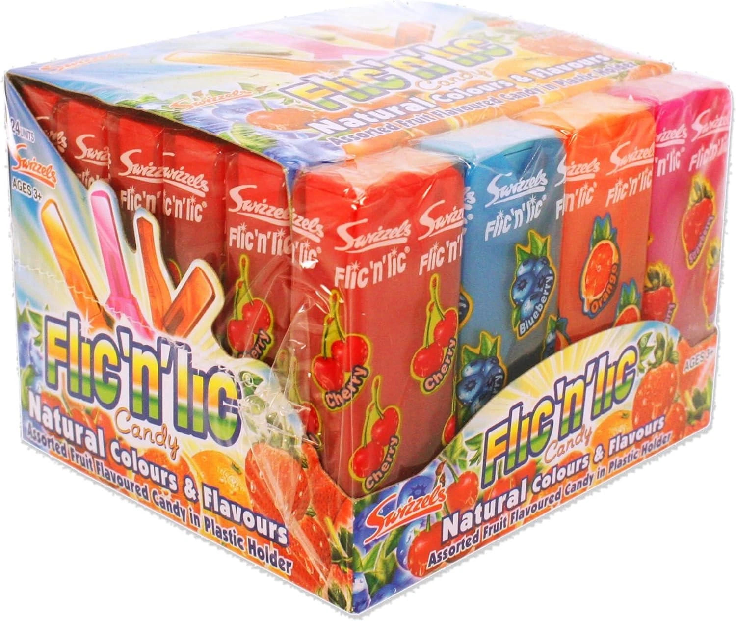 Swizzels Flic 'n' Lick Lollies 24 Pack