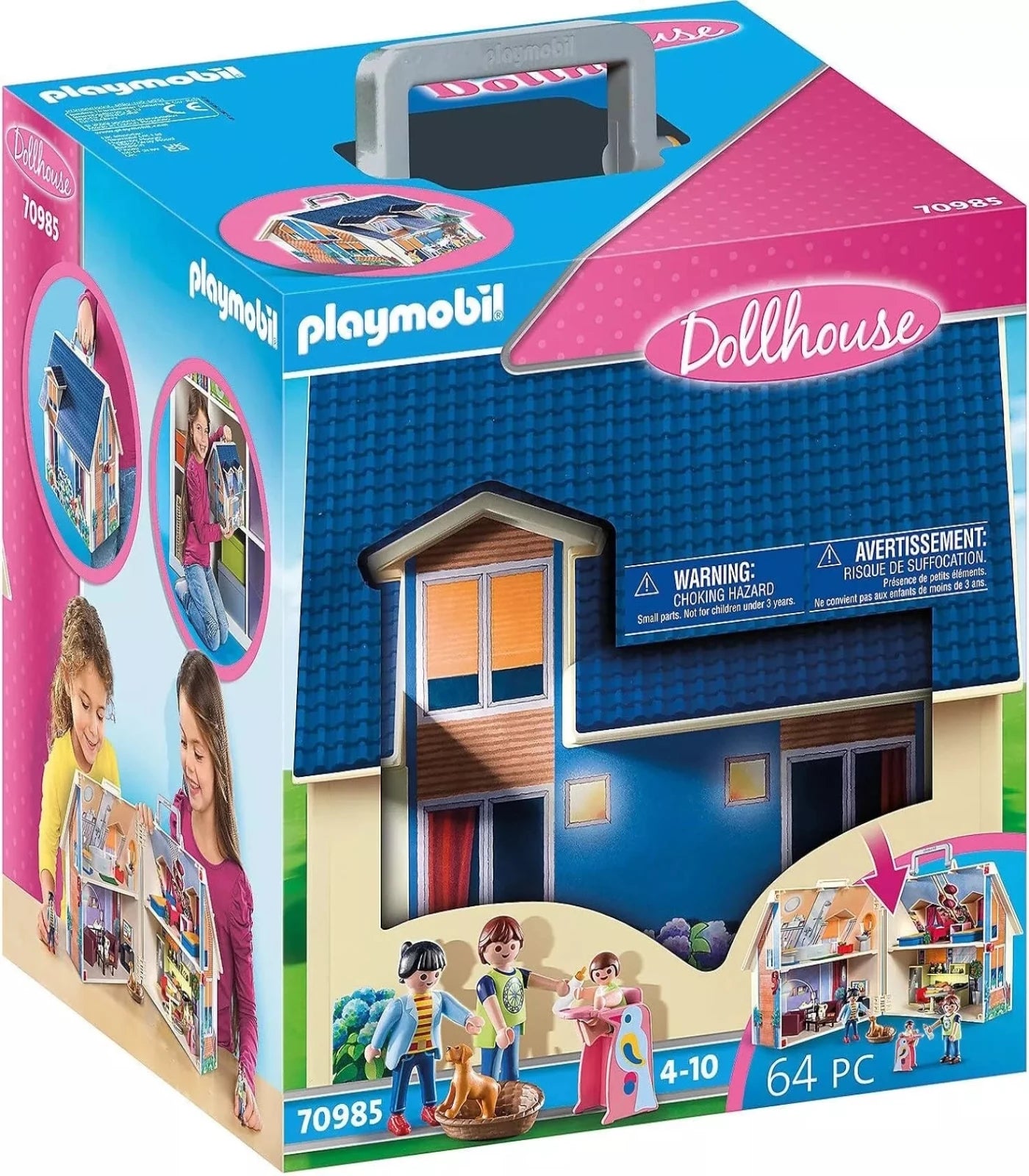 Playmobil 70985 City Life Take Along Dollhouse 64 Pieces