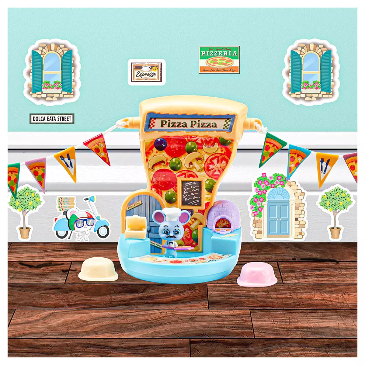 Mouse in House Slice 'O Pie Pizzeria Toy Playset