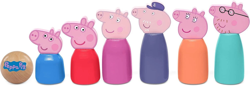 Peppa Pig Wooden Skittles And Ball