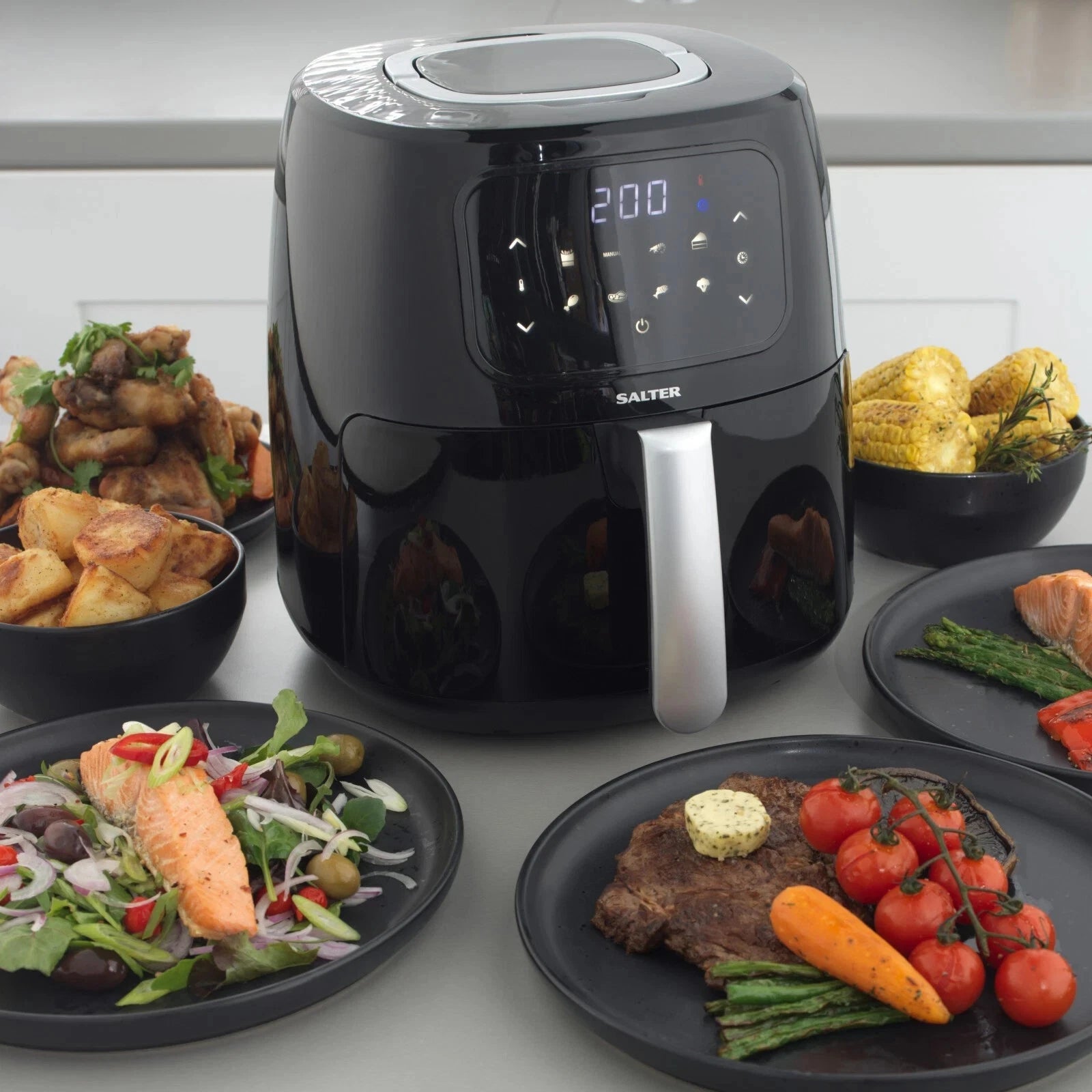 Salter Digital Air Fryer 4.2L 8 Presets Touch Screen