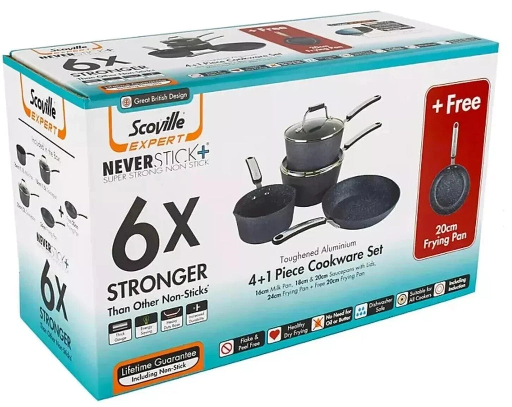 Scoville Expert Neverstick 4+1 Piece Cookware Set